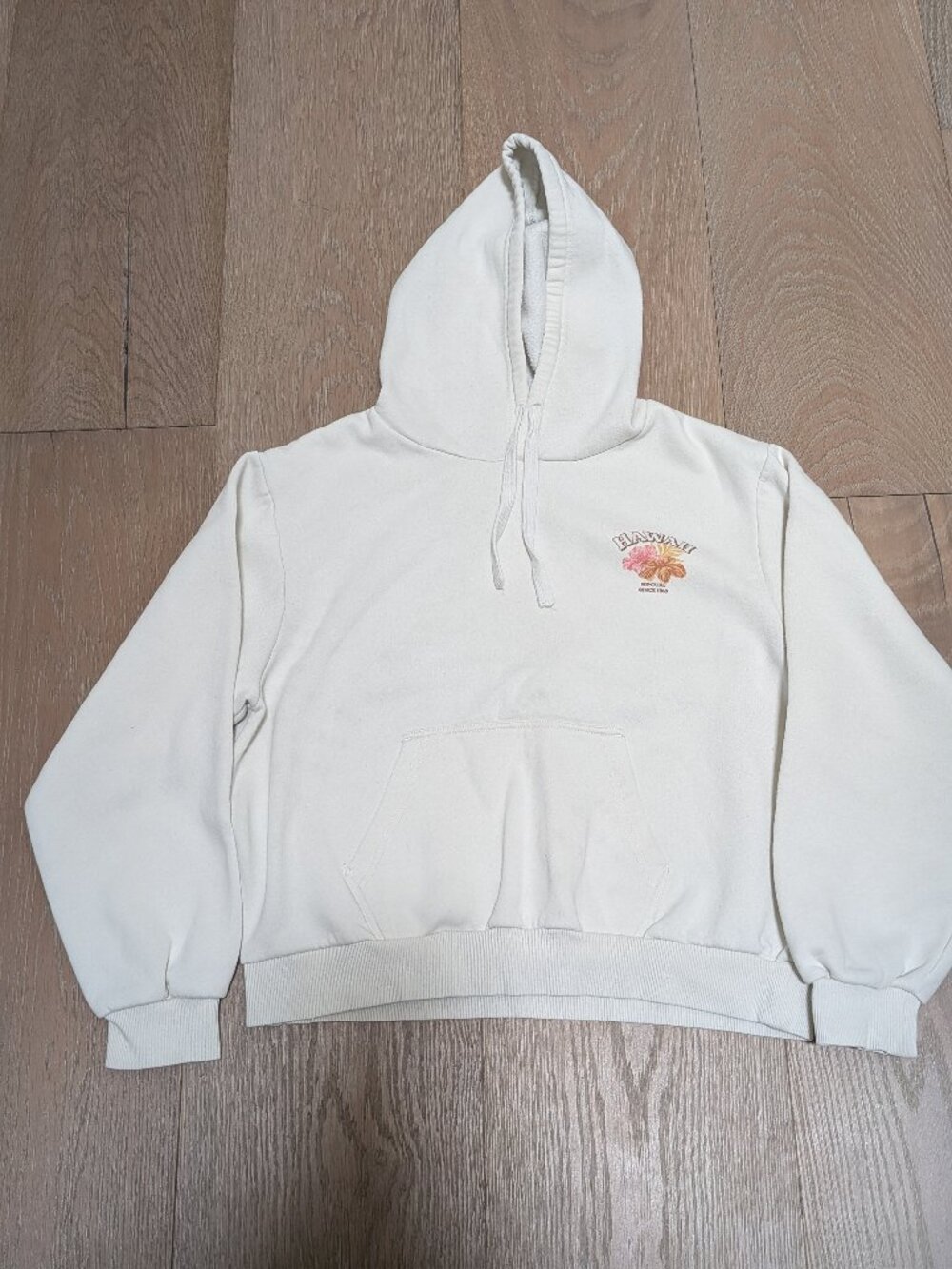 White Cream Hawaii Hoodie